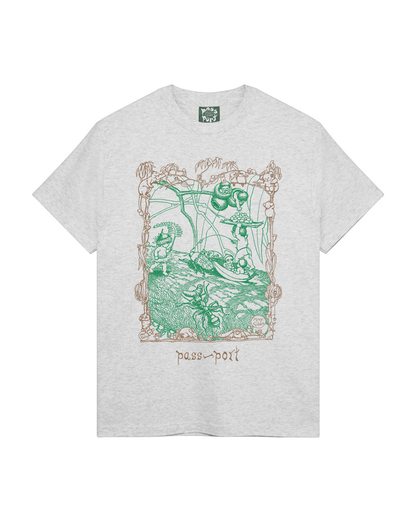 Passport Scribblegum Tee - Ash