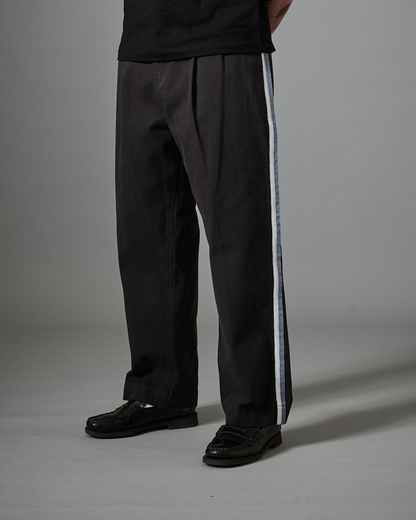 Passport Herringbone Leagues Club Stripe Pant - Vintage Black