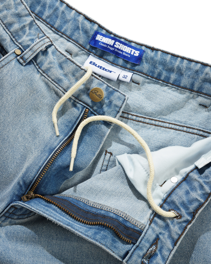 BUTTER GOODS Roach Denim Shorts - Distressed Indigo