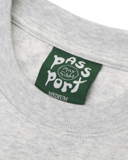 Passport Scribblegum Tee - Ash