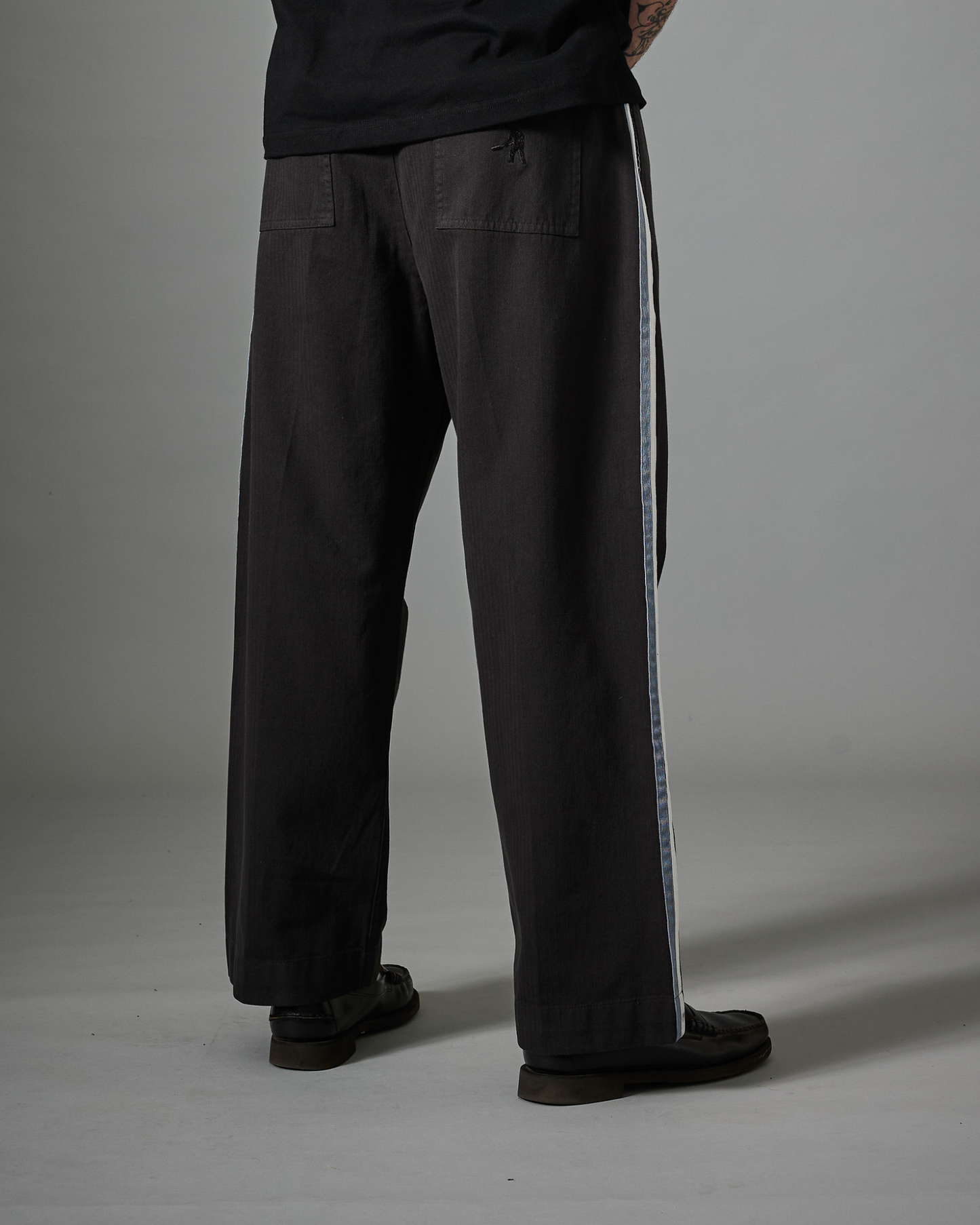 Passport Herringbone Leagues Club Stripe Pant - Vintage Black