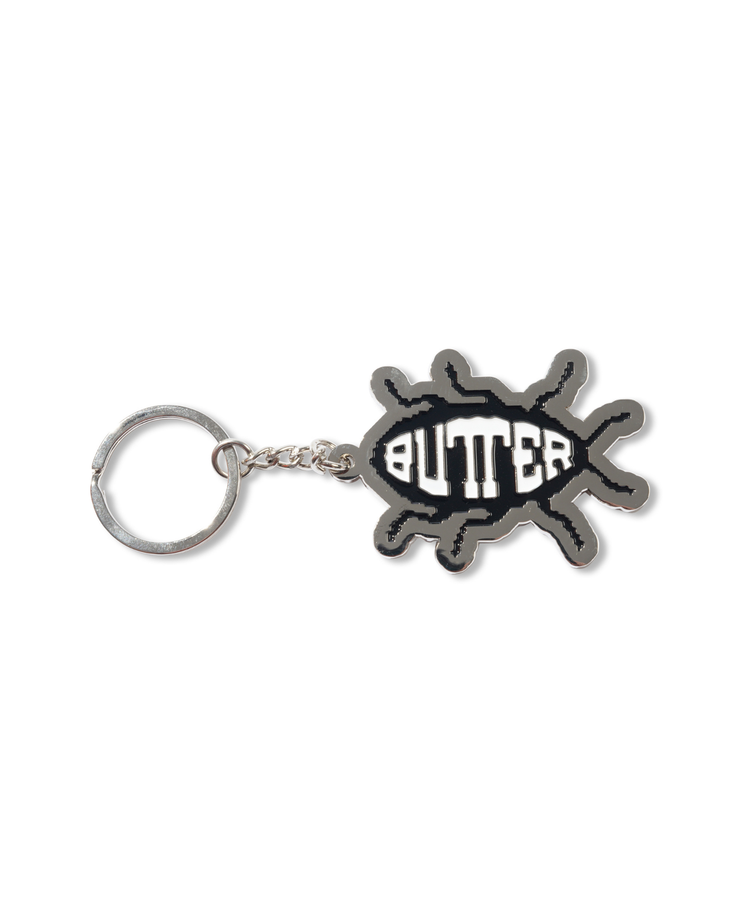 BUTTER GOODS Roach Enamel Keychain - Silver