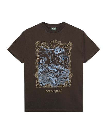 Passport Scribblegum Tee - Bark