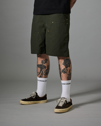 Passport Ripstop Double Knee Diggers Club Short - Dark Military