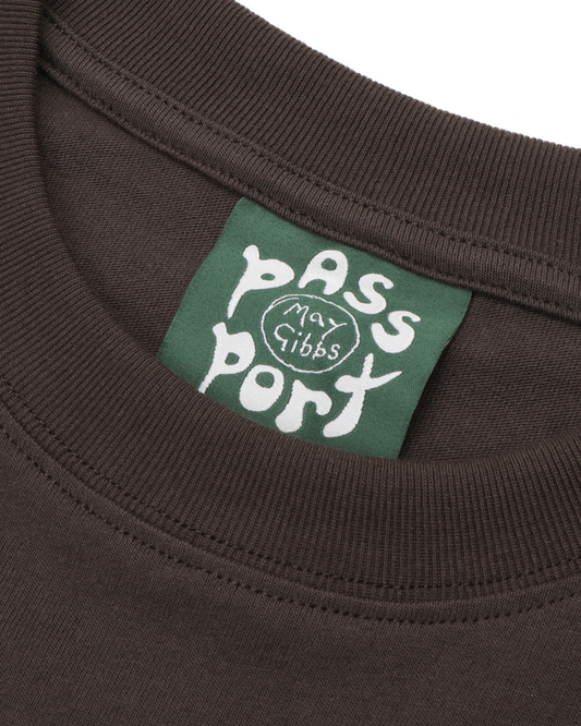 Passport Scribblegum Tee - Bark