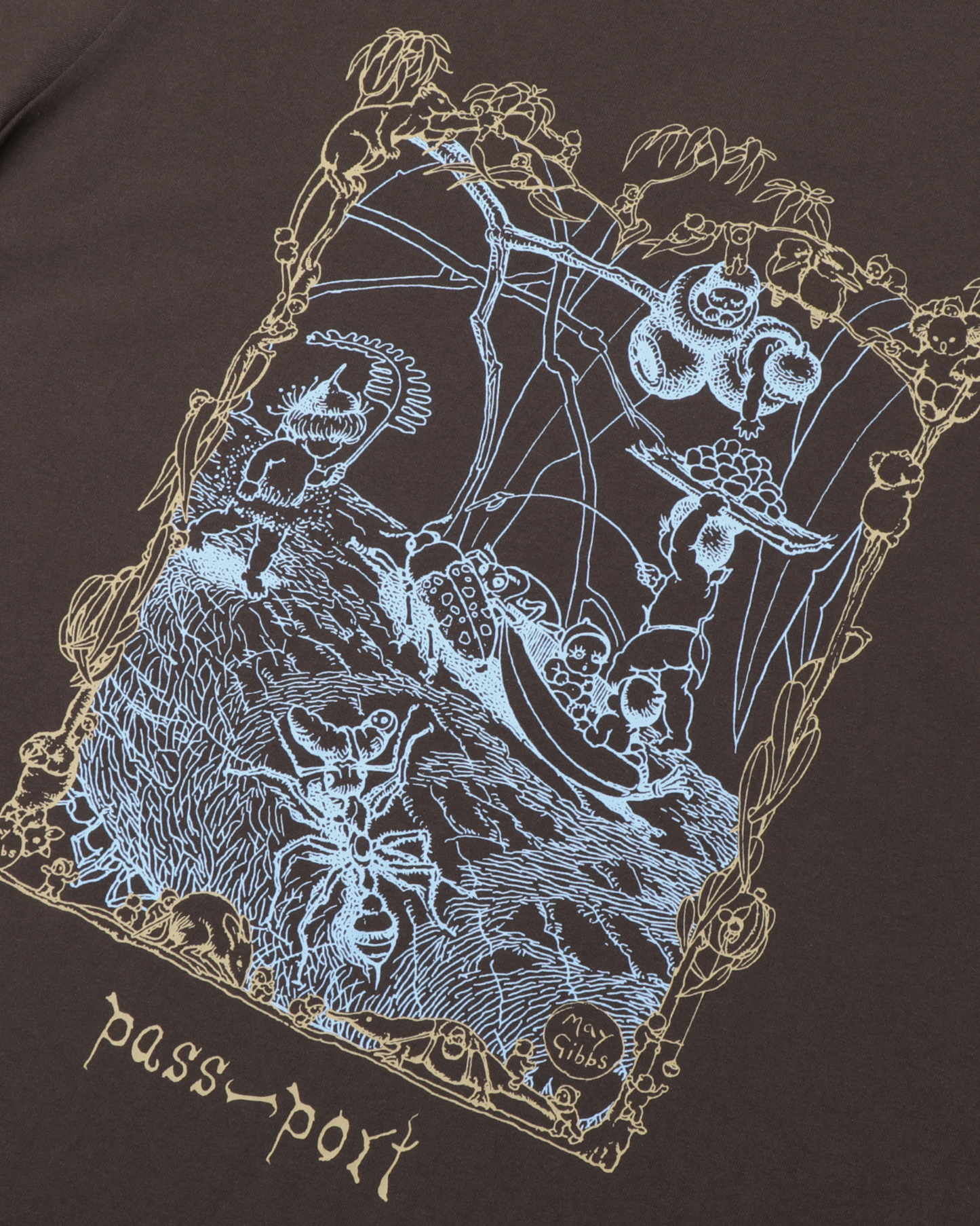 Passport Scribblegum Tee - Bark