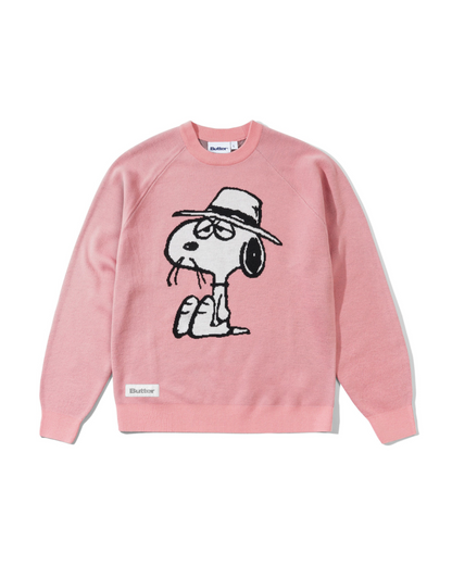 BUTTER GOODS | PEANUTS Spike Knit Sweater - Light Pink