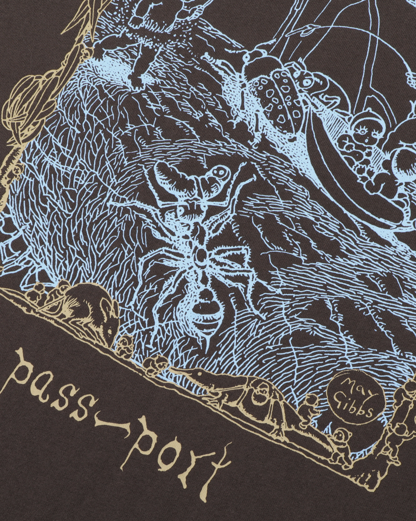 Passport Scribblegum Tee - Bark