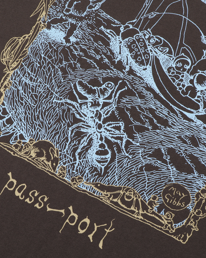 Passport Scribblegum Tee - Bark