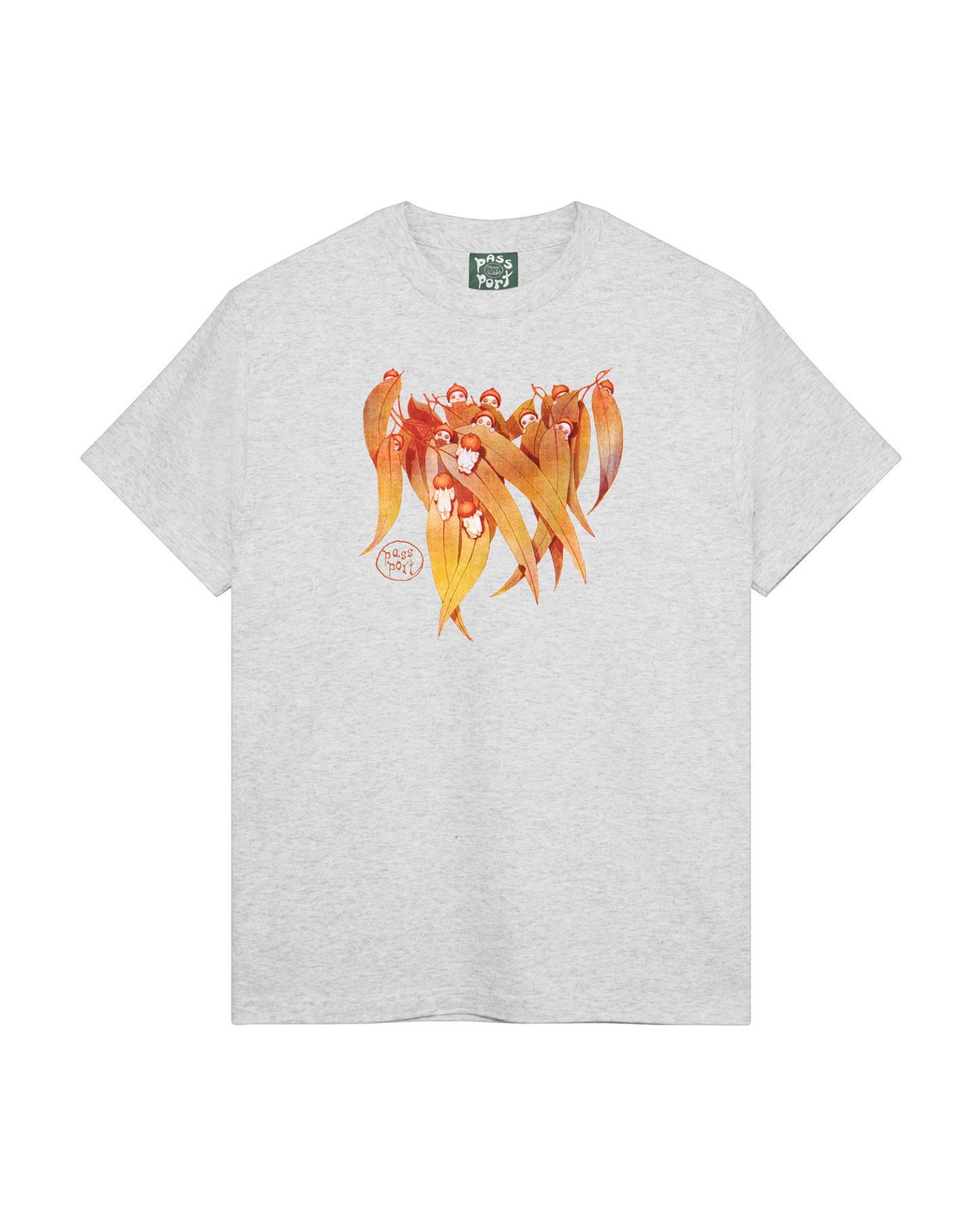 Passport Gum Leaf Tee - Ash