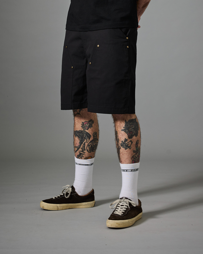 Passport Ripstop Double Knee Diggers Club Short - Dark Charcoal