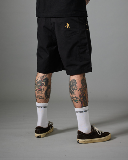 Passport Ripstop Double Knee Diggers Club Short - Dark Charcoal