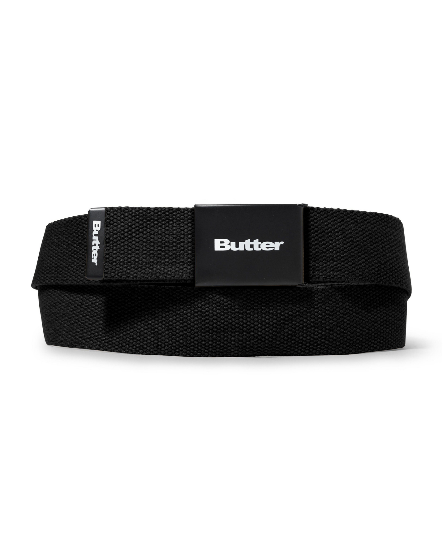 BUTTER GOODS Logo Woven Belt - Black