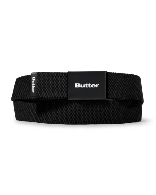 BUTTER GOODS Logo Woven Belt - Black