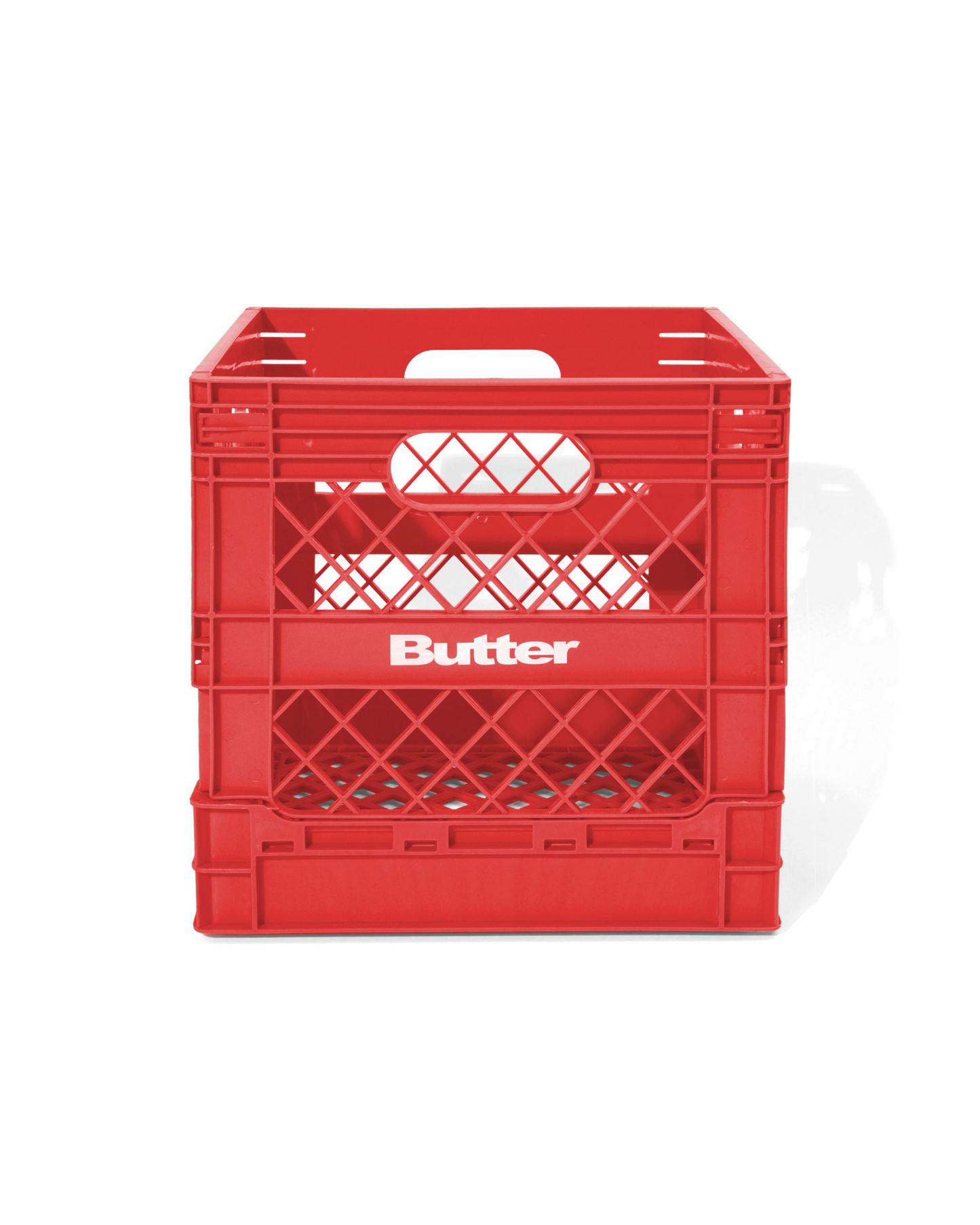 BUTTER GOODS Collapsable Record Crate - Red