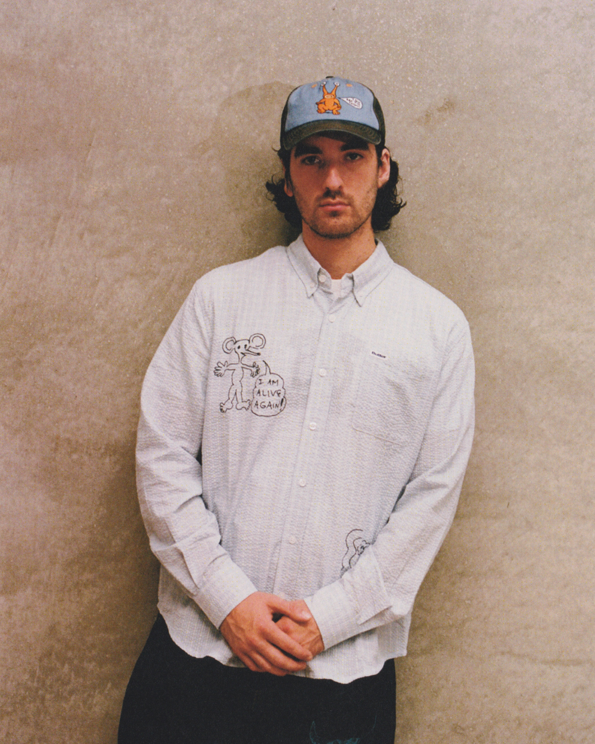 BUTTER GOODS | DANIEL JOHNSTON Enemy 5 Panel Cap - Black/Slate