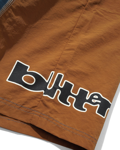BUTTER GOODS Arched Boardshorts - Brown/Navy