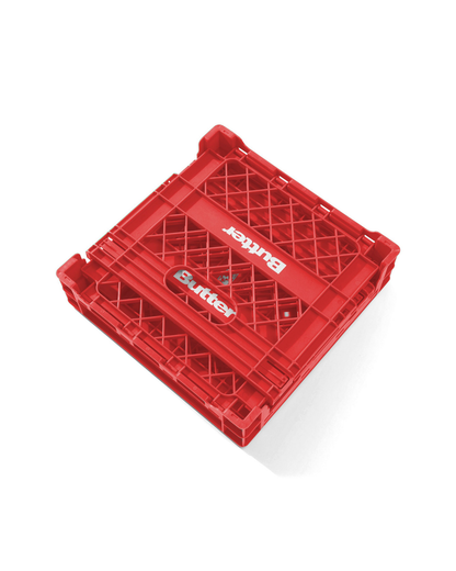 BUTTER GOODS Collapsable Record Crate - Red