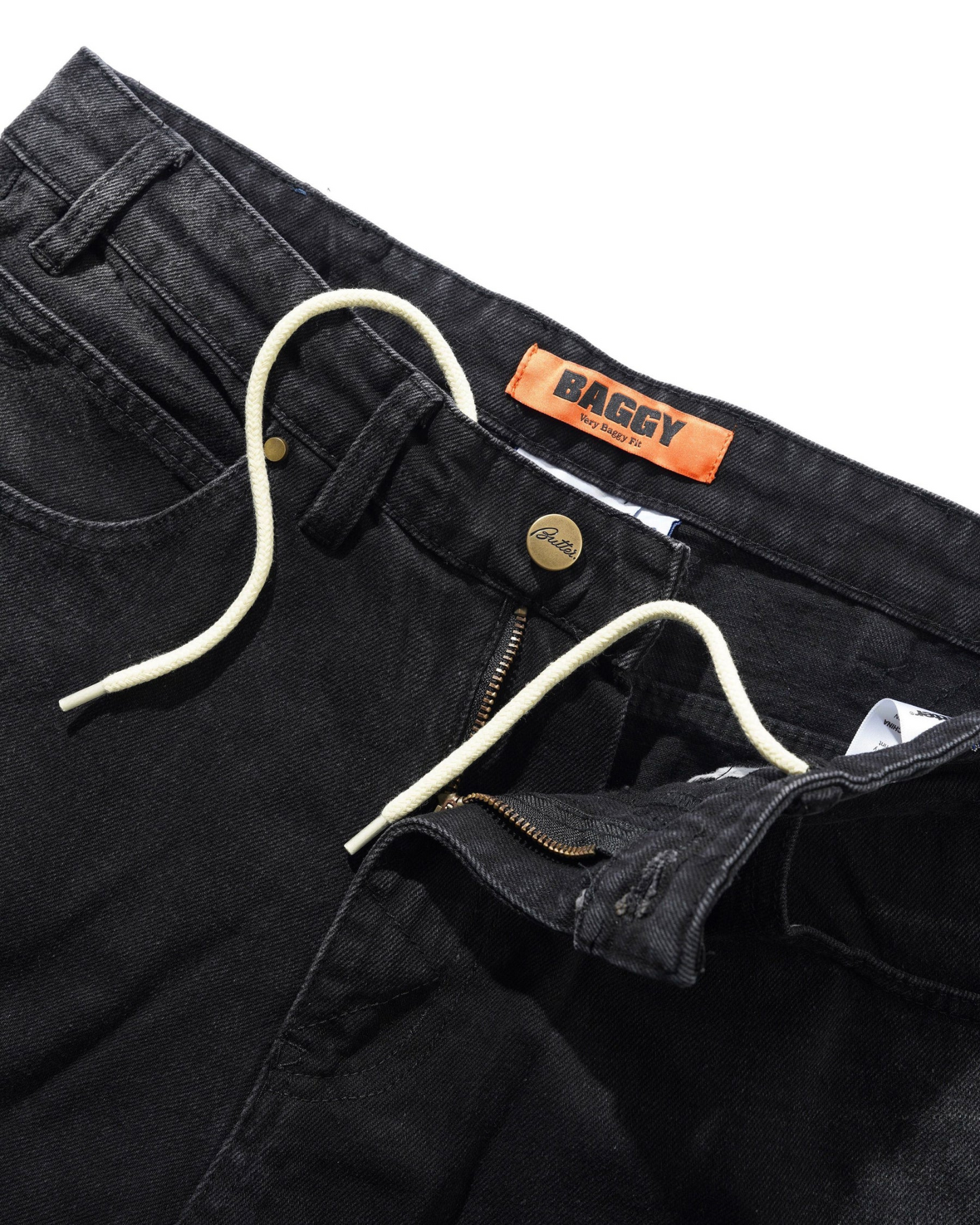 BUTTER GOODS Bronco Denim Jeans - Washed Black