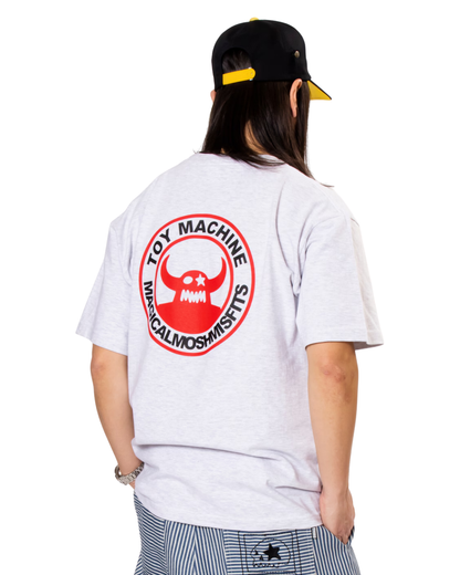 MxMxM x TOY MACHINE "MMM Monster" Tee - Ash