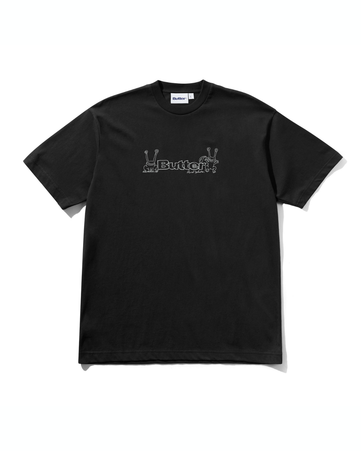 BUTTER GOODS | DANIEL JOHNSTON Frog Logo Tee - Black
