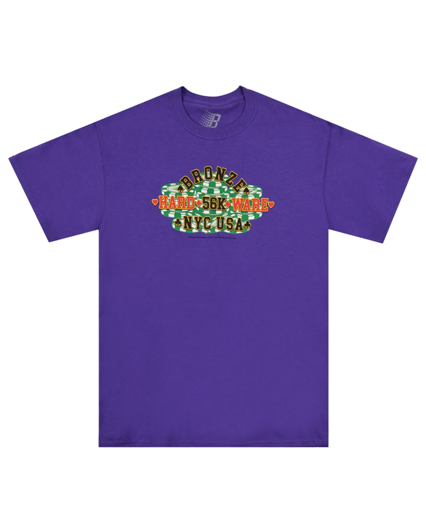 BRONZE 56K Poker Tee - Purple