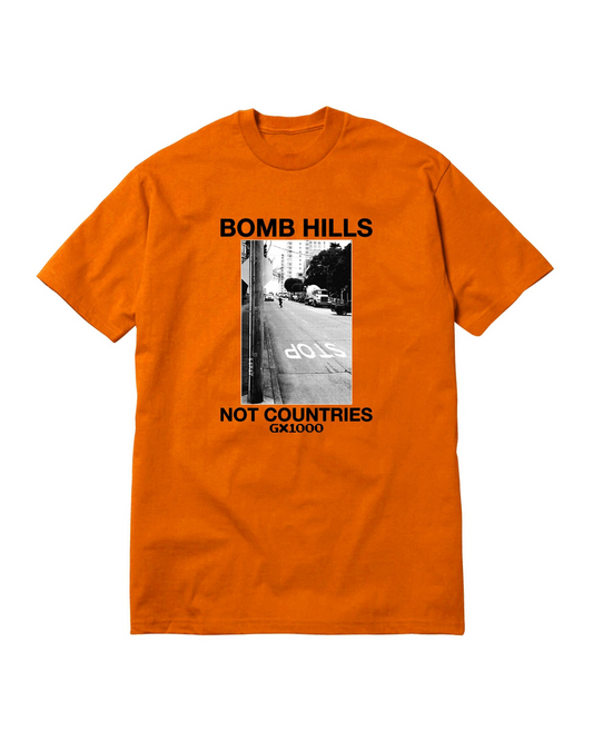 GX1000 Bomb Hills Not Countries Tee - Orange