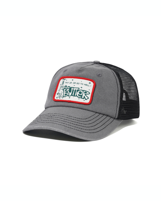 BUTTER GOODS Pay Up Trucker Cap - Faded Grey