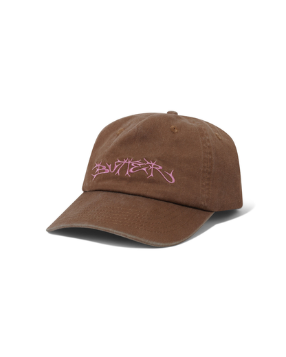 BUTTER GOODS Scrawling 5-Panel Cap - Washed Brown