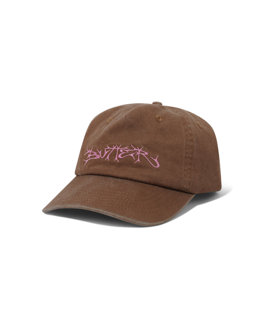 BUTTER GOODS Scrawling 5-Panel Cap - Washed Brown