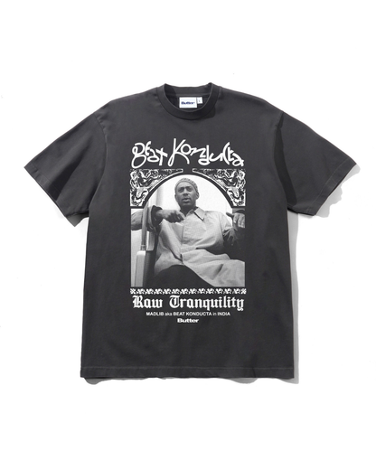 BUTTER GOODS x MADLIB India Tee - Washed Black