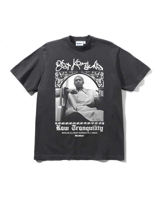 BUTTER GOODS x MADLIB India Tee - Washed Black
