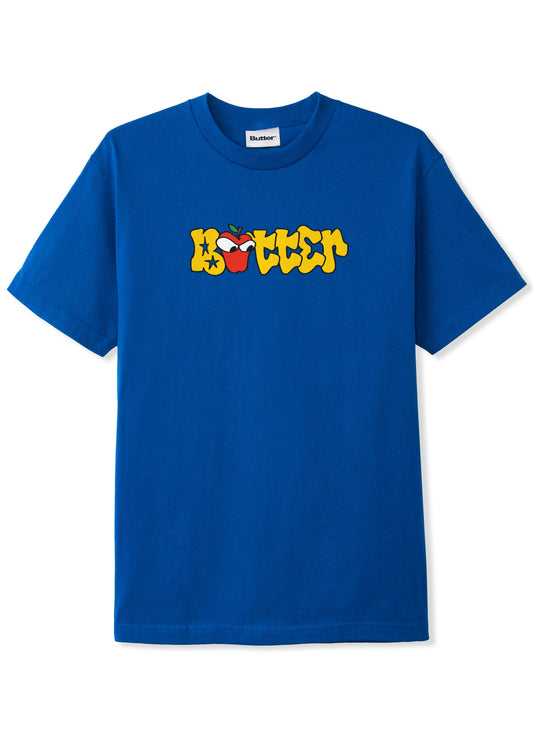 BUTTER GOODS Big Apple Tee - Royal Blue / L-XL