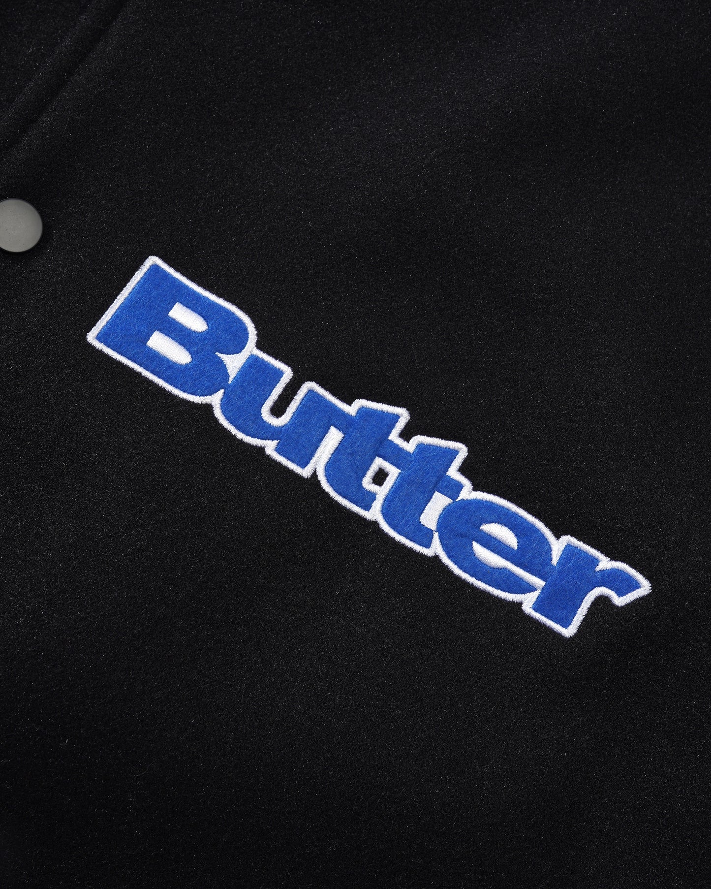 BUTTER GOODS | Blue Note Varsity Jacket - Navy/Cream