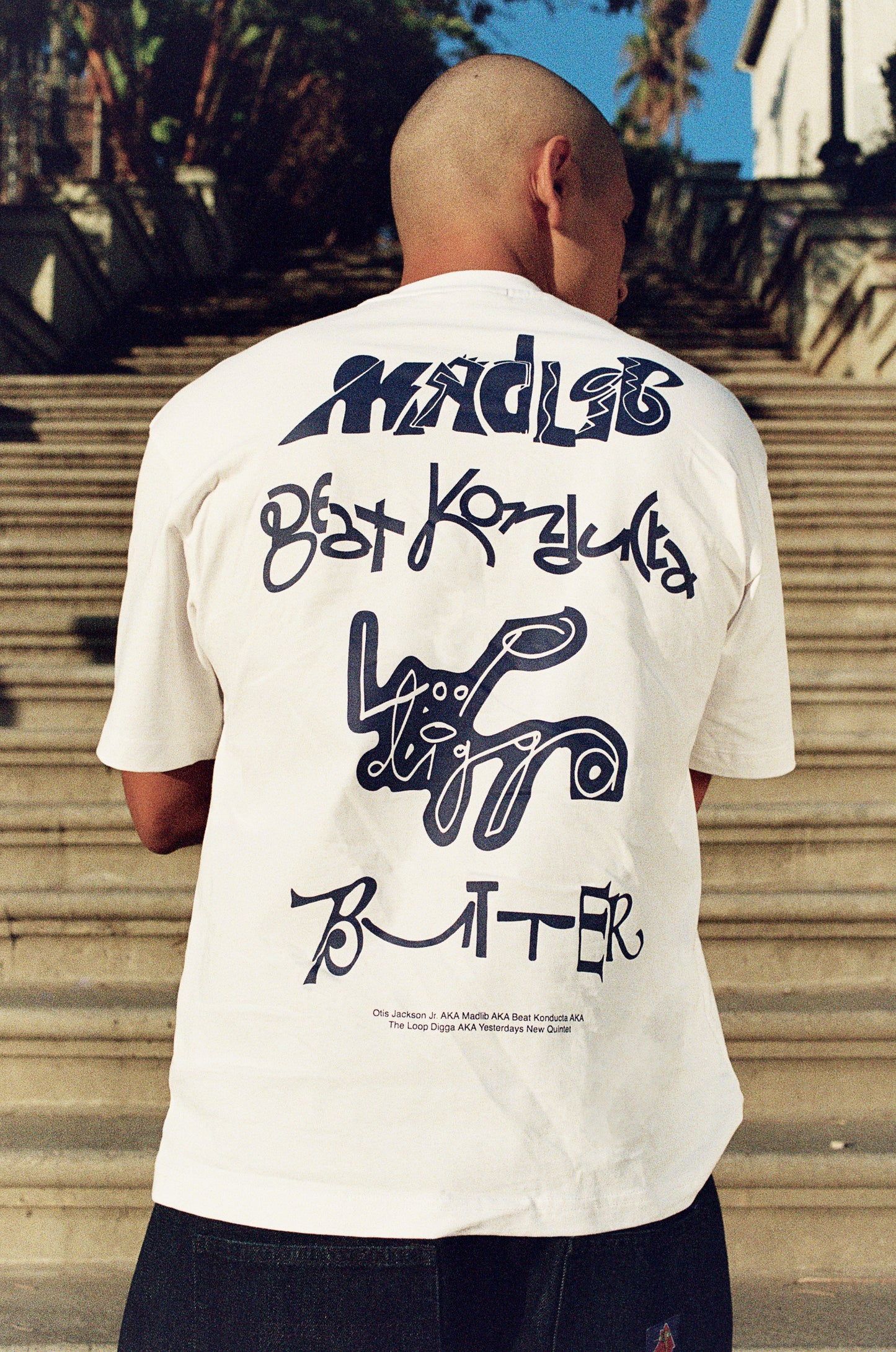 BUTTER GOODS x MADLIB Alias Tee - White