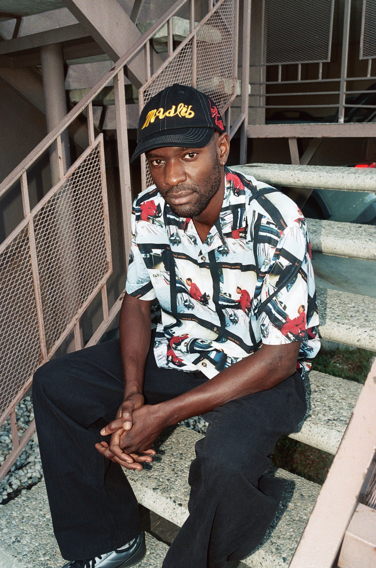 BUTTER GOODS x MADLIB Bomb Shelter Rayon Shirt - Multi