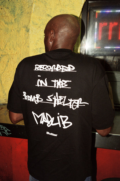 BUTTER GOODS x MADLIB Bomb Shelter Tee - Black