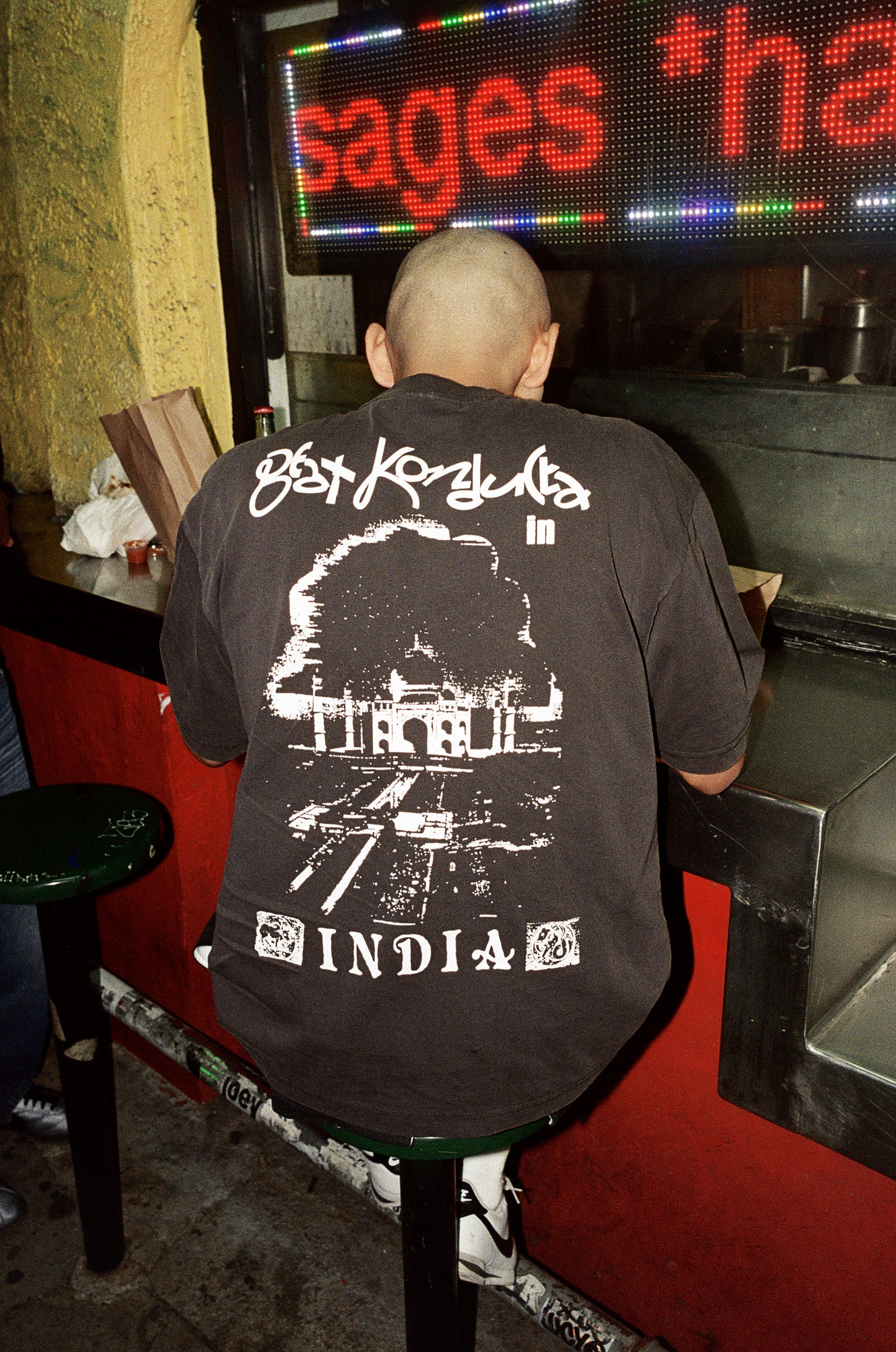 BUTTER GOODS x MADLIB India Tee - Washed Black