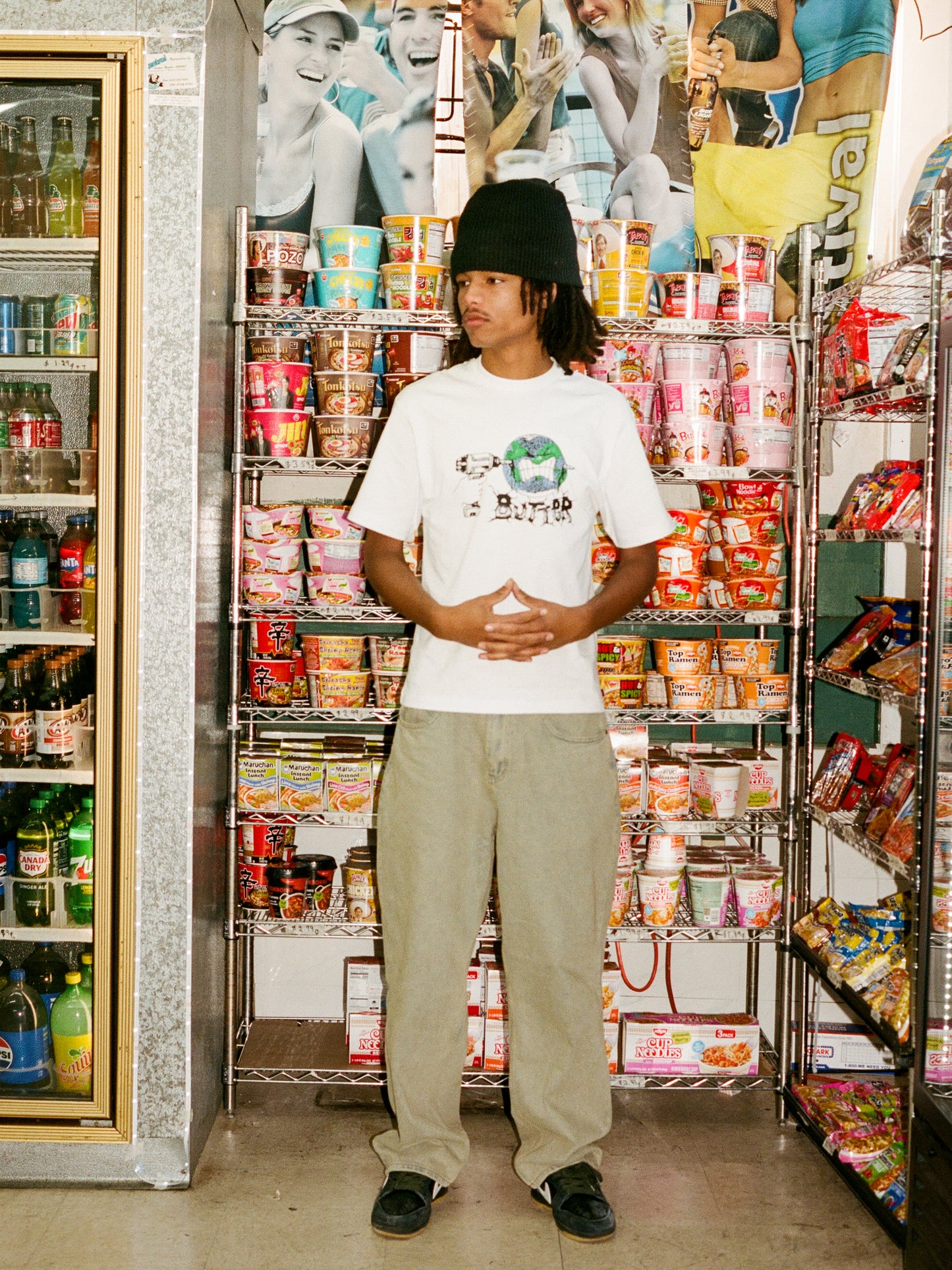 BUTTER GOODS Drill Tee - White