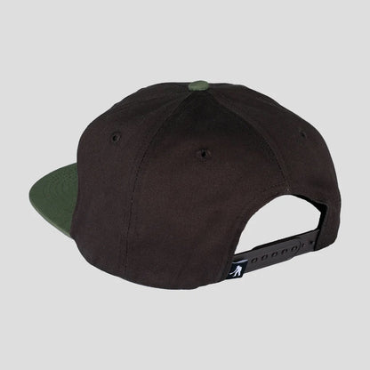 Passport Coiled Workers Cap - Military Green/ChocolateMilitary Green