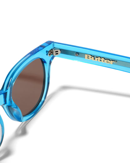 BUTTER GOODS | Blue Note Conquistador Sunglasses - Translucent Blue