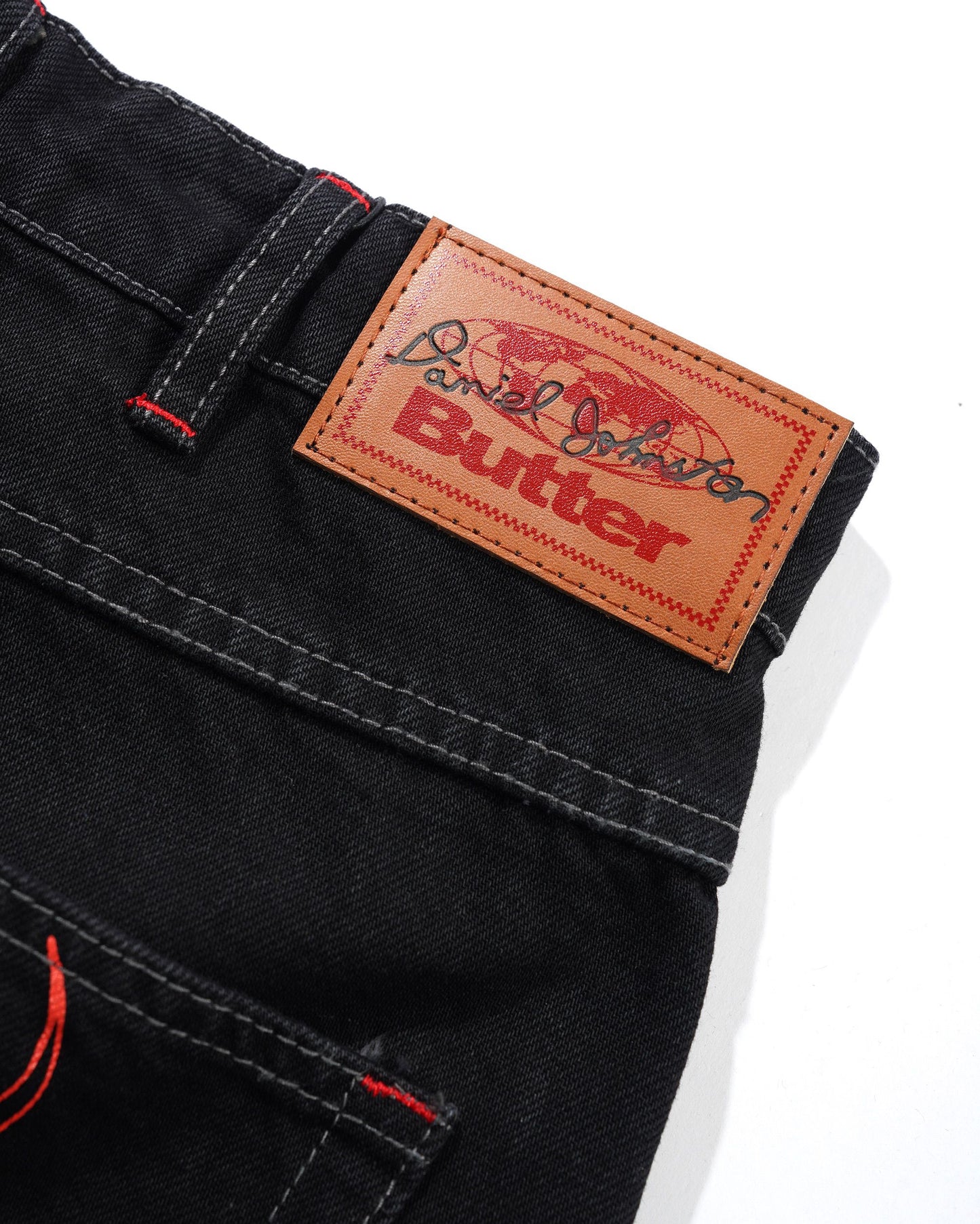BUTTER GOODS | DANIEL JOHNSTON Dragon Denim Shorts - Washed Black