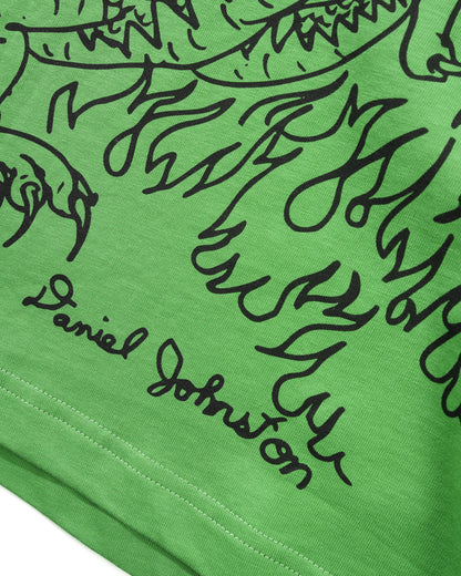 BUTTER GOODS | DANIEL JOHNSTON Dragon Tee - Lime