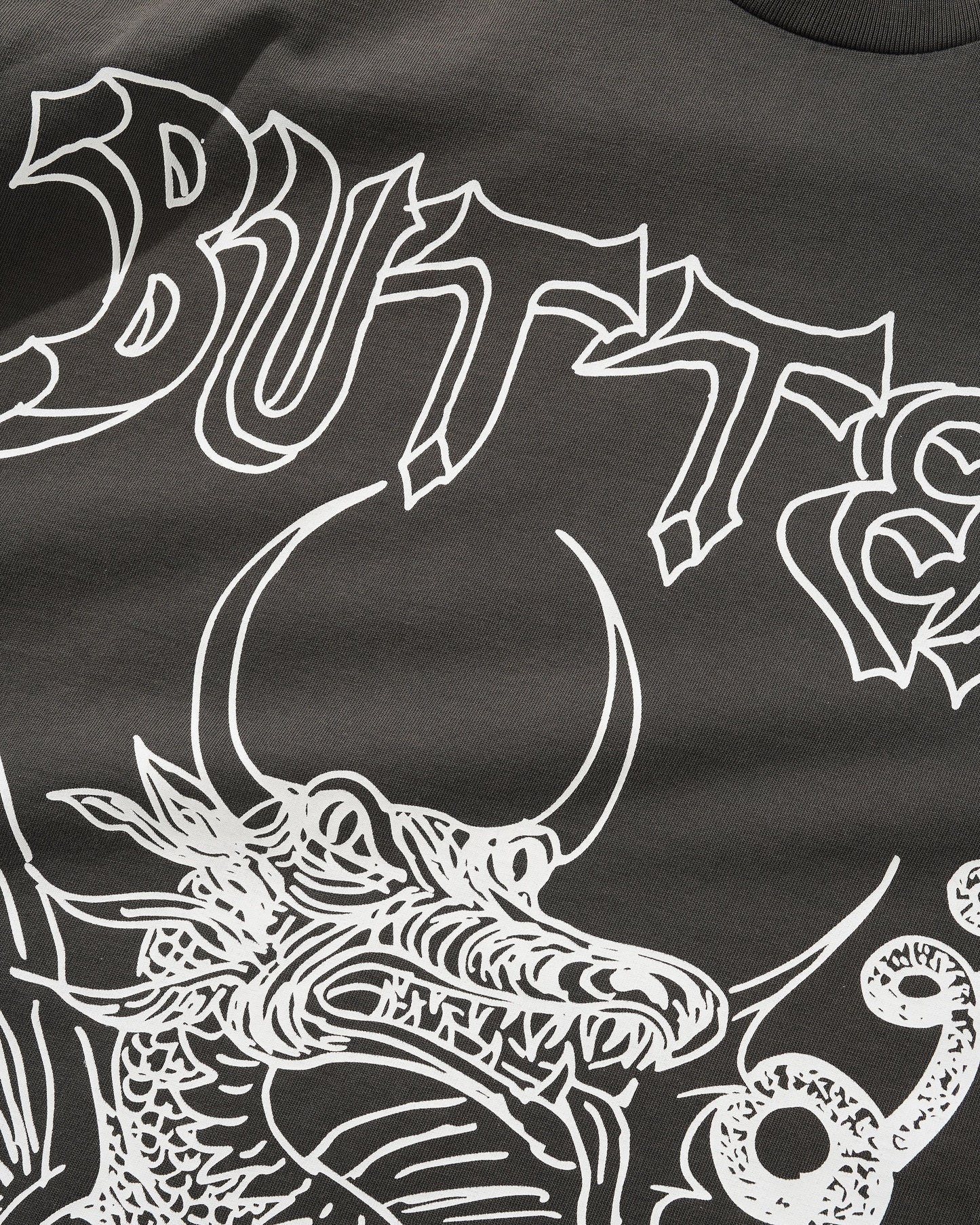 BUTTER GOODS | DANIEL JOHNSTON Dragon Tee - Washed Black