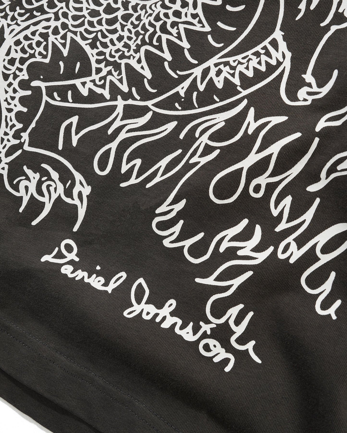 BUTTER GOODS | DANIEL JOHNSTON Dragon Tee - Washed Black