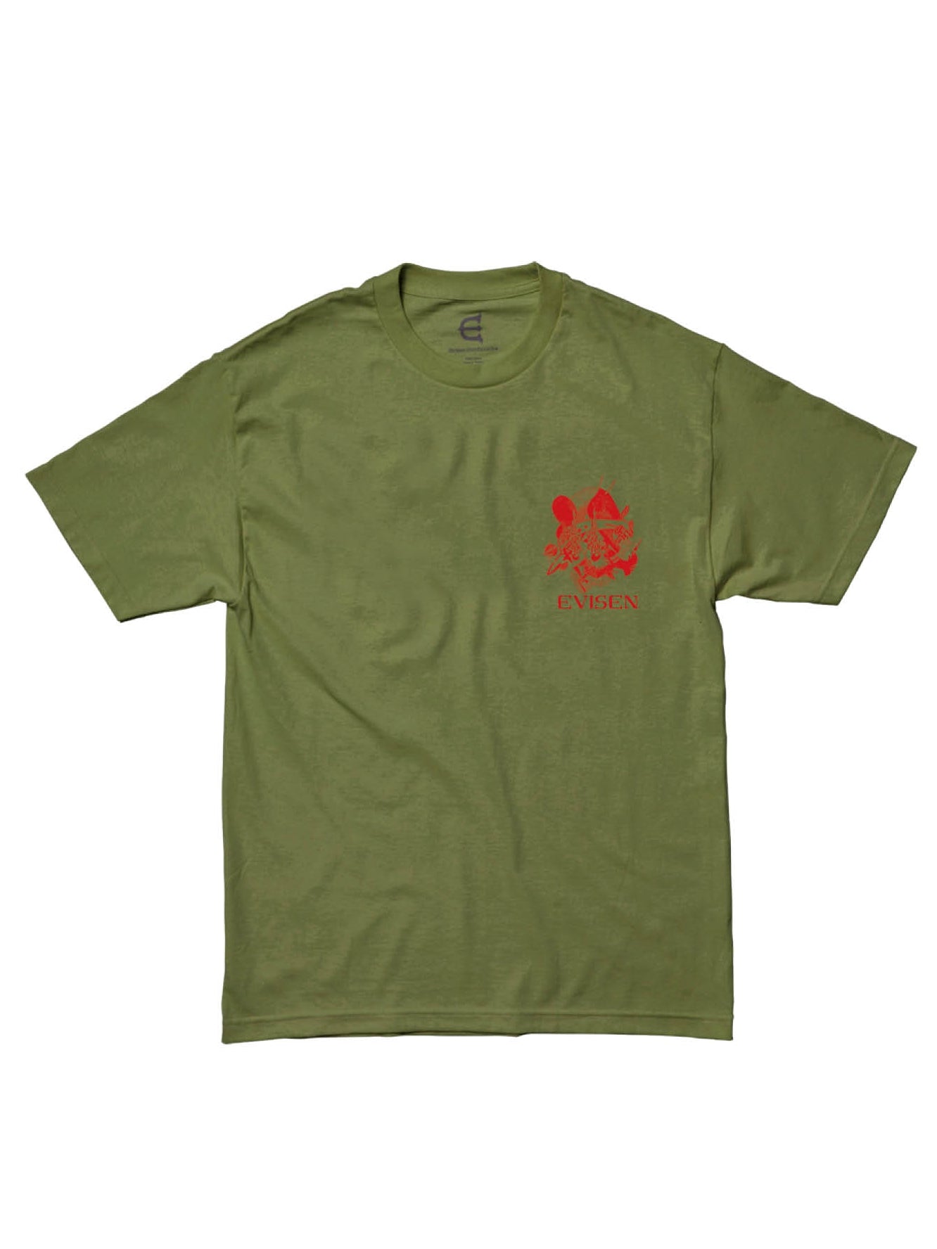 เสื้อยืด EVISEN Mononofu Cut&amp;Sew - สีเขียวทหาร