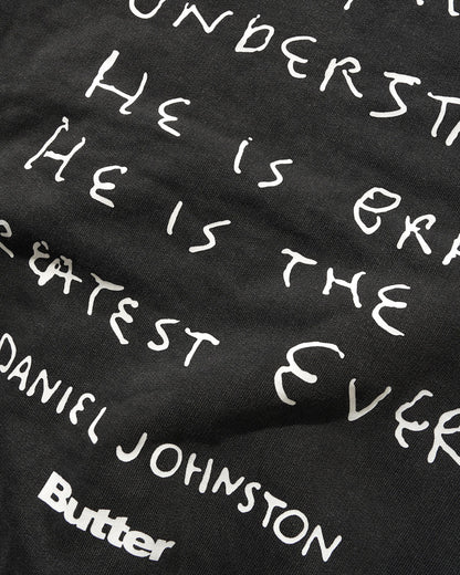 BUTTER GOODS | DANIEL JOHNSTON Enemy Pullover Hood - Distressed Washed Black