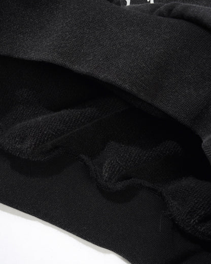 BUTTER GOODS | DANIEL JOHNSTON Enemy Pullover Hood - Distressed Washed Black