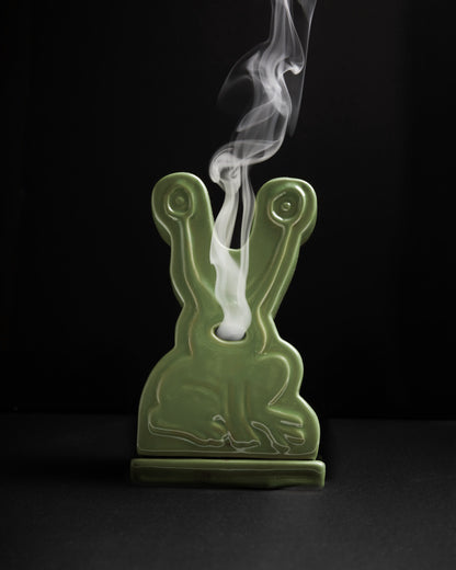 BUTTER GOODS | DANIEL JOHNSTON Frog Ceramic Incense Holder