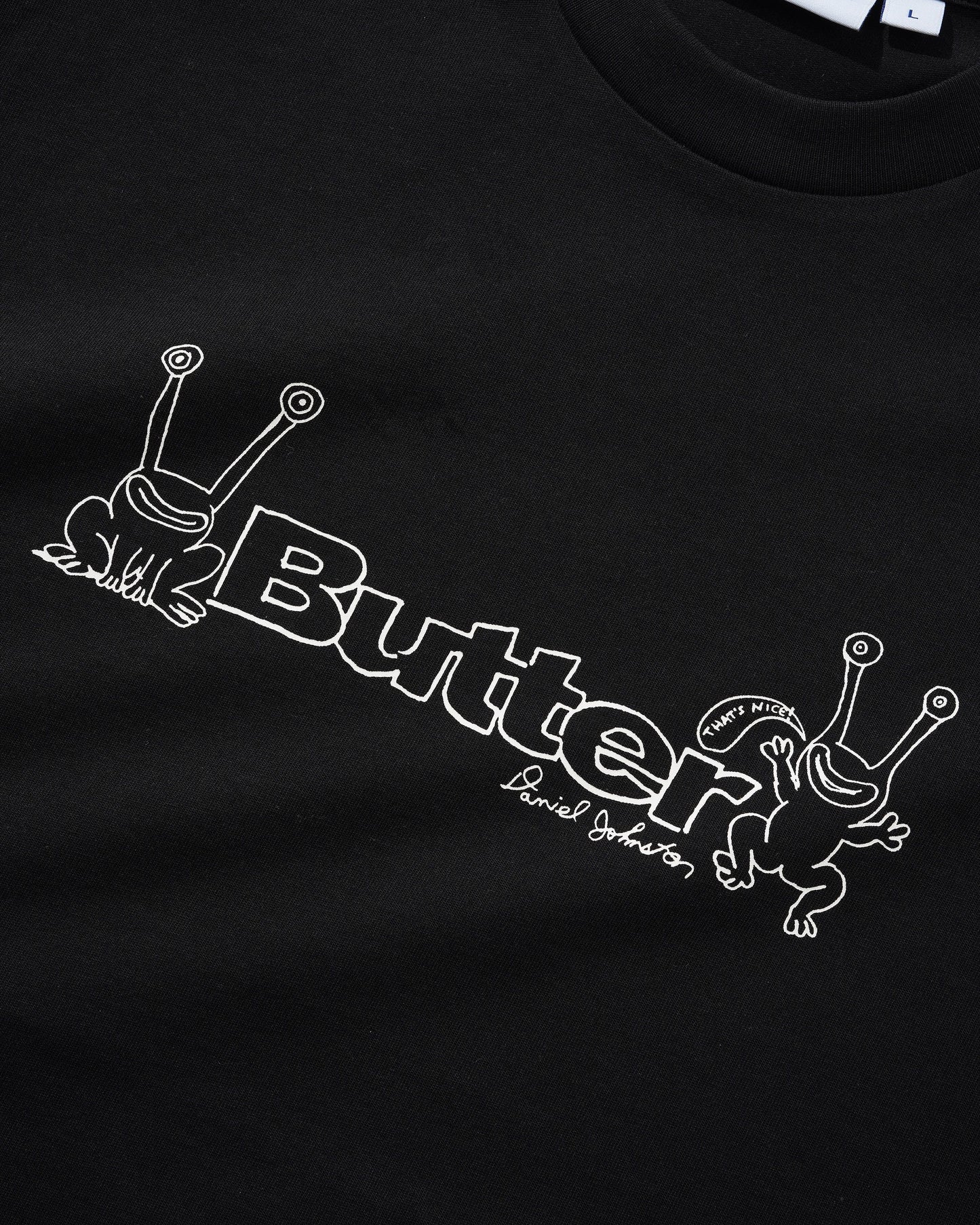 BUTTER GOODS | DANIEL JOHNSTON Frog Logo Tee - Black